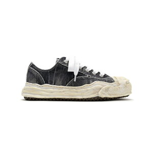 Maison MIHARA YASUHIRO | ]~nXq "HANK" OG Sole Bleach-Wash Denim Canvas Low-top Sneaker BLACK (A15FW731)y  z Ki K ~nXq Xj[J[ uh Y Xj[J[ [Jb