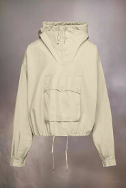 Maison Margiela 【メゾンマルジェラ】Coated cotton hooded jacket Cream (S50AM0597S60505730) 23SS 23春夏 アウター ジャケット フードジャケット アノラックパーカー