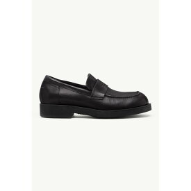 MM6 Maison Margiela | エムエムシックス CITY BIKER LOAFERS BLACK (SH1WR0006P7431T8013) 【 送料無料 】 正規品 正規 靴 レザーシューズ ローファー カーフレザー バイカー エンボス加工 ニューメリックロゴ