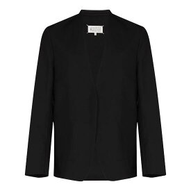 Maison Margiela |メゾン マルジェラ ノーカラージャケット BLACK / 900 (S50BN0447 S44330 900) 【 送料無料 】 正規品 正規 ジャケット メンズ ビジネス カジュアル シンプル 高級 ギフト