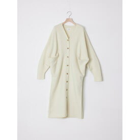 アダワス CASHMERE BLENDED LONG CARDIGAN MILK (ADWS-401-43) 24AW 24秋冬　カーディガン　ロングカーディガン