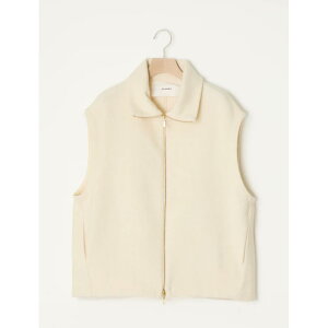 �_�S�i10%OFF�N�[�|���z�z���^ �A�_���X WOOL SILK BLENDED LIGHT ZIP VEST 470MILK (ADWS-501-22) 25AW�@25�H�~�@�W�b�v�x�X�g�@�j�b�g
