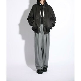 SACRA【サクラ】PREMIUM H.COUNT TWILL FLIGHT JACKET 990BLACK (125604031) 25AW 25秋冬 　アウター　フライトジャケット