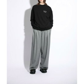 SACRA【サクラ】PREMIUM FLEECE LOGO TOP 990BLACK (125650091) 25AW 25秋冬 　トップス　カットソー　スウェット