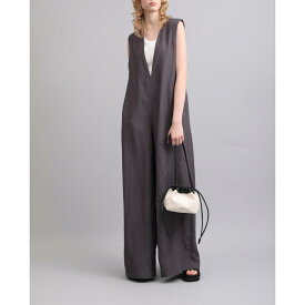 SACRA【サクラ】RAYON LINEN TUMBLE ALL-IN-ONE 980CHARCOAL (126107051) 26SS 26春夏 　オールインワン