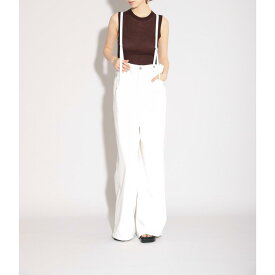 SACRA【サクラ】FINE TWIST CO/SI RIB N/S TOP 180BROWN (126231081) 26SS 26春夏 　トップス　ノースリーブ