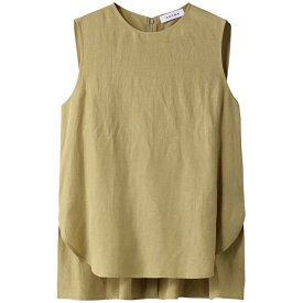 SACRA【サクラ】VISCOSE LINEN TUMBLE TOP 210/YELLOW (122119071) 22SS 22春夏 カットソー タンクトップ リネン ビスコース セットアップ