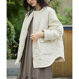 MICA & DEAL【マイカアンドディール】ノーカラーキルティングコート 0011OFFWHITE　(0125407329) 25AW　25秋冬　キルティング　キルティングコート