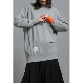 MARECHAL TERRE 【マルシャルテル】 ビッグカラースウェット GRAY (ZMT254CT334) 25AW　25秋冬　トップス　　スウェット　　プルオーバー