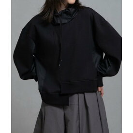 MARECHAL TERRE 【マルシャルテル】 ドッキングアシンメトリートップス BLACK (ZMT254CT339) 25AW　25秋冬　トップス　　ドッキング　アシンメトリートップス