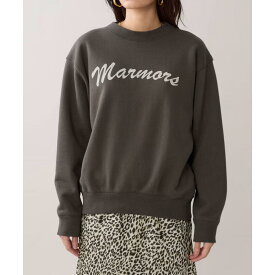 【marmors】flocky logo sweat 　D/GRAY (0226309080) 26AW　26秋冬　フロッキー　ロゴ　スウェット