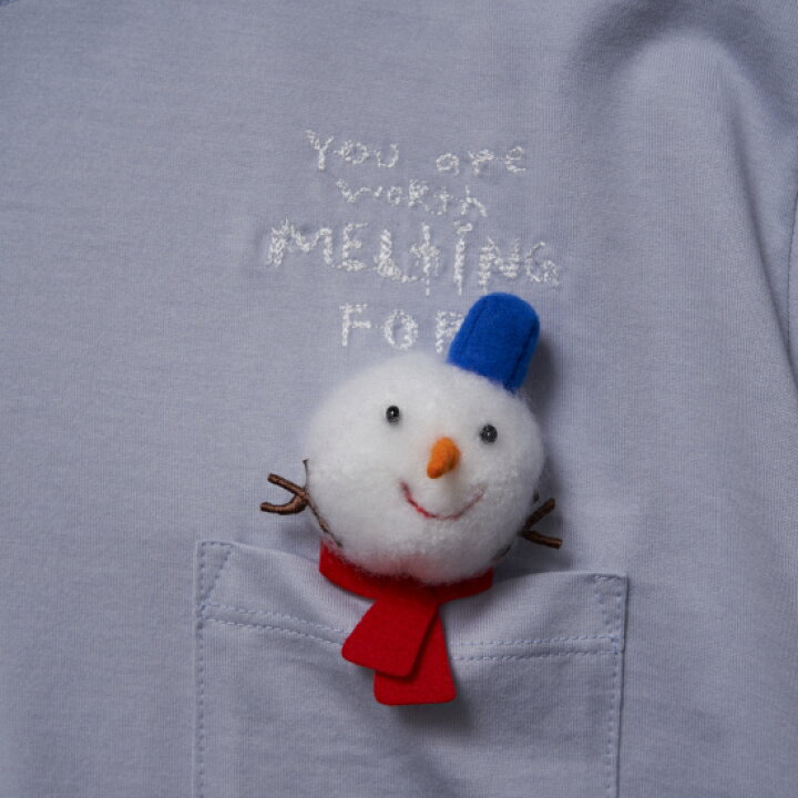 楽天市場】doublet【ダブレット】T-SHIRT WITH SNOWMAN L.BLUE 