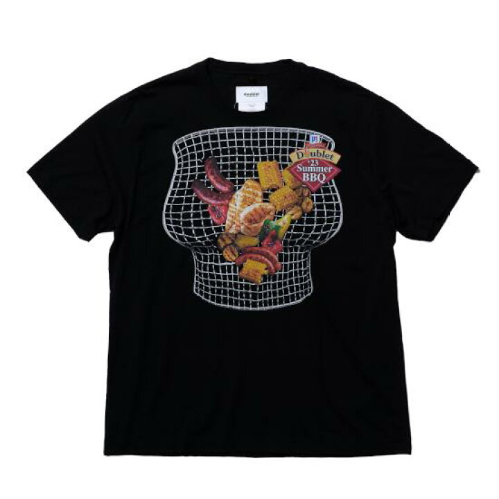 楽天市場】doublet 【ダブレット】 BBQ PRINTED T-SHIRT BLACK  