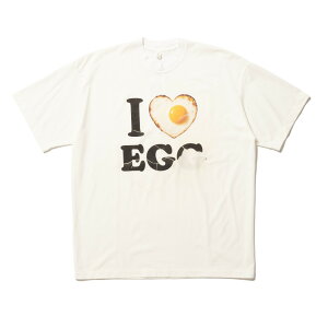 doublet | �_�u���b�g I LOVE EGG T-SHIRT WHITE (26SS33CS428) 26SS 26�t�� �g�b�v�X T�V���c ���� �V���[�g�X���[�u �� �G�b�O