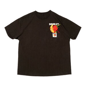 doublet | �_�u���b�g MUD-DYED T-SHIRT WITH SHFU (26SS04CS418) 26SS 26�t�� �g�b�v�X T�V���c ���� �V���[�g�X���[�u �D���� �|�P�b�gT �R���{ ���C�v�����g SKY HIGH FARM