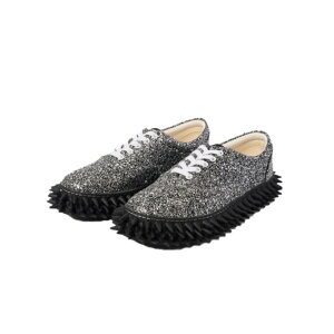 doublet | �_�u���b�g GLITTER SPIKE SNEAKER BLACK / SILVER (26AW71FT72) 26AW 26�H�~ �X�j�[�J�[ �C ��� �g�Q�g�Q �X�p�C�L�[ �O���b�^�[
