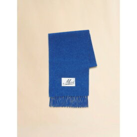 MARNI | マルニ brushed alpaca scarf BLUETTE(ASZC0005A0UTW91800B59) 25AW 25秋冬【 送料無料 】 正規品 アルパカ スカーフ マフラー ストール メンズ レディース ブランド フリンジ