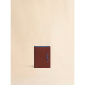 MARNI | マルニ Embroidered Leather Bifold Wallet WILD CHERRY (PFMI0098U0P653300R81) 25AW 25秋冬 【 送料無料 】 正規品 二つ折り財布 財布 ウォレット ミニ財布 レディース メンズ ブランド プレゼント
