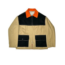 MARNI (マルニ) Color Block Shirt Jacket BEIGE (JUMU0137QUUTC084) 23SS 23春夏 ジャケット シャツジャケット ワークジャケット カバーオール