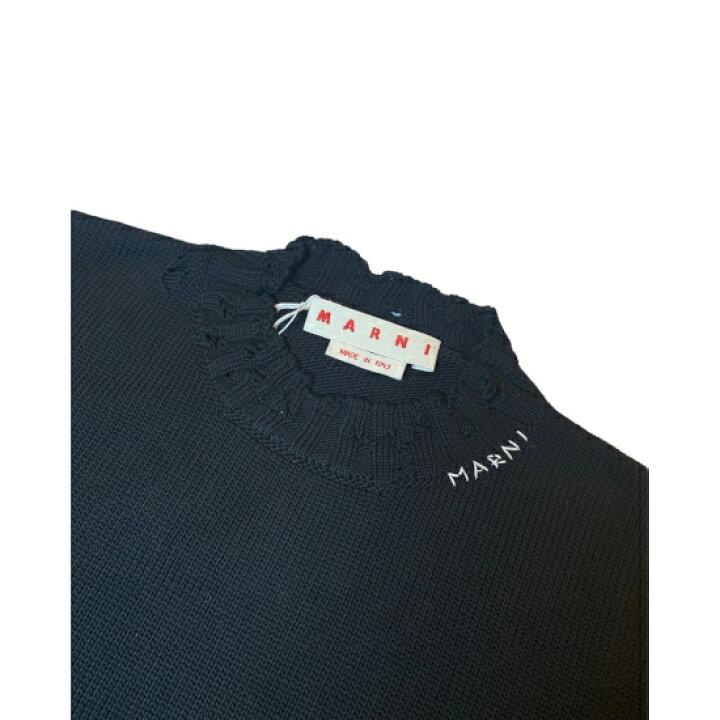 楽天市場】MARNI 【 マルニ 】 ダメージコットンニット Black 