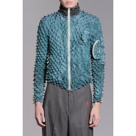 MASU | エムエーエスユー SPIKY FLIGHT JACKET SMOKE GREEN (M26U6BL002) 26SS 26春夏 ジャケット ジップアップ シグネチャー スパイキー フライトジャケット 定番