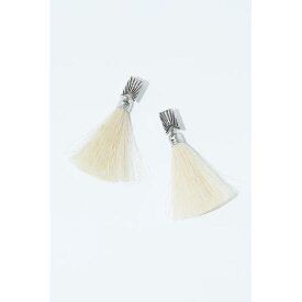 TOGA TOO 【トーガ トゥ】 FRINGE PIERCED EARRINGS White (TZ241-AK965) 24SS 24春夏 アクセサリー イヤリング