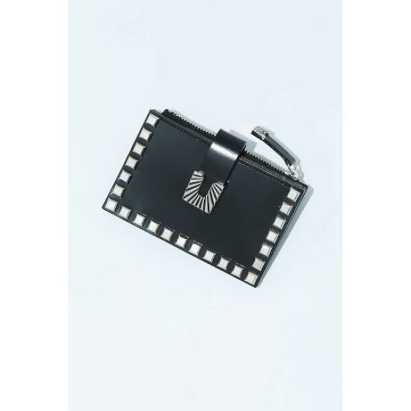 TOGA TOO 【トーガ トゥ】  LEATHER WALLET STUDS SMALL Black (TZ241-AG954) 24SS 24春夏 ウォレット 財布