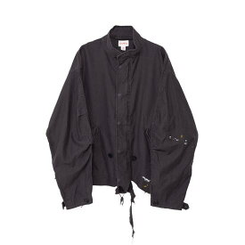 KAMIYA 【カミヤ】Cut-off Mods Coat BLACK (G12JK014) 24SS 24春夏 コート モッズコート カットオフ ミリタリージャケット