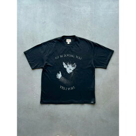 KAMIYA | カミヤ “LOVING” Tee T/C BLACK (G16TS095) 26SS 26春夏 トップス Tシャツ プリント