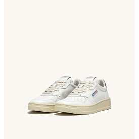 AUTRY 【オートリー】 MEDALIST LOW SNEAKERS IN LEATHER COLOR WHITE SILVER WOMAN'S (AULW-LL05) スニーカー