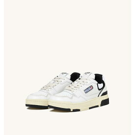 AUTRY 【オートリー】 CLC SNEAKERS IN LEATHER COLOR WHITE AND BLACK (ROLW-MM04) スニーカー
