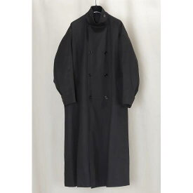 GABRIELA COLL GARMENTS 【ガブリエラ コール ガーメンツ】 Unisex Black Oversized Limonta Raincoat BLACK (NO65) 23AW 23秋冬 コート ロングコート LIMONTA リモンタ UNISEX ユニセックス