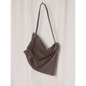 GABRIELA COLL GARMENTS | ガブリエラ コール ガーメンツ S19 NO.131 LEATHER GATHERED CROSSED BAG DUST (S9-131) 26AW 26秋冬 カバン 鞄 バッグ クロスボディバッグ レザー ラムレザー ラムスキン