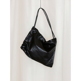 GABRIELA COLL GARMENTS | ガブリエラ コール ガーメンツ S19 NO.131 LEATHER GATHERED CROSSED BAG BLACK (S9-131) 26AW 26秋冬 カバン 鞄 バッグ クロスボディバッグ レザー ラムレザー ラムスキン