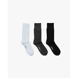 Graphpaper | グラフペーパー 3-Pack Socks MONOTONE (GU252-90028B) ソックス 靴下 パックソックス シングルリブ