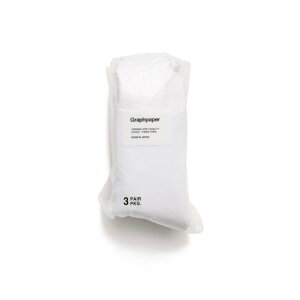 Graphpaper | �O���t�y�[�p�[ 3-Pack Socks WHITE (GU261-90286B) �\�b�N�X �C�� �p�b�N 3�p�b�N