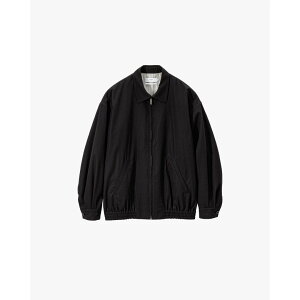 Graphpaper | �O���t�y�[�p�[ Brushed Cotton Gabardine Swing Top Jacket BLACK (GM261-30394) 26SS 26�t�� �A�E�^�[ �W���P�b�g �X�C���O�g�b�v �M���o�W�� �X�E�B���O�g�b�v
