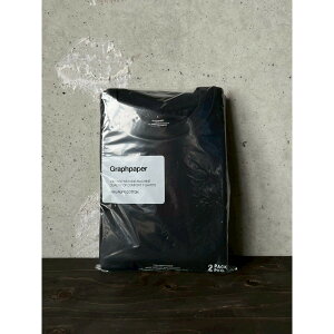 Graphpaper | �O���t�y�[�p�[ 2-Pack Crew Neck Tee BLACK (GU261-70109B) 26SS 26�t�� �g�b�v�X T�V���c �V���[�g�X���[�u ���� �R�b�g�� �V�� �p�b�NT 2�p�b�N