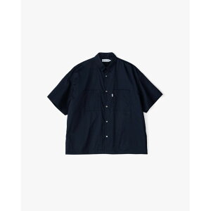 Graphpaper | �O���t�y�[�p�[ Solotex Twill S/S Oversized Box Shirt NAVY (GM261-50159B) 26SS 26�t�� �g�b�v�X �V���c �V���[�g�X���[�u ���� �I�[�o�[�T�C�Y �{�b�N�X �\���e�b�N�X �X�g���b�`