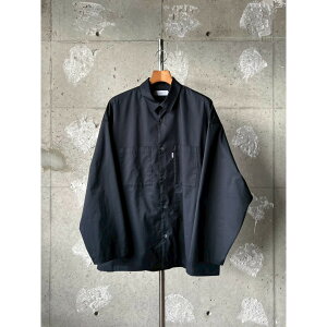 Graphpaper | �O���t�y�[�p�[ Solotex Twill L/S Oversized Box Shirt NAVY (GM261-50160B) 26SS 26�t�� �g�b�v�X �V���c �����O�X���[�u ���� �I�[�o�[�T�C�Y �{�b�N�X �\���e�b�N�X �X�g���b�`