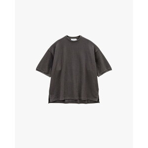 Graphpaper | �O���t�y�[�p�[ Cotton Pique Jersey Crew Neck Tee CHARCOAL (GM261-70415) 26SS 26�t�� �g�b�v�X T�V���c �����b�N�X�V���G�b�g �V���[�g�X���[�u �n�[�t�X���[�u ���� �N���[�l�b�N ���̎q