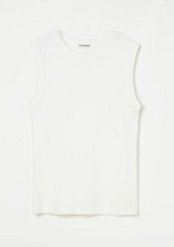 INSCRIRE 【アンスクリア】 Fraise Tight Fit Tank WHITE 24SS 24春夏 Tシャツ タンクトップ 新作