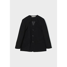 INSCRIRE 【アンスクリア】 Double Cloth Layered Jacket BLACK (IC232DAI23AWJK41) ブラック レイヤード