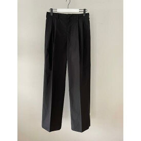 NTN 【エヌティーエヌ】BETA 2-TUCK TROUSER BLACK (23-MS002006) 23AW 23秋冬 パンツ ボトムス