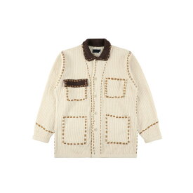 ＼期間限定20%OFFクーポン！ポイント20倍※エントリー必須／ PHINGERIN | フィンガリン PG1 SHORT COAT BEIGE (PD-252-KN-031) 25AW 25秋冬 ワークコート コート ニット ショートコート