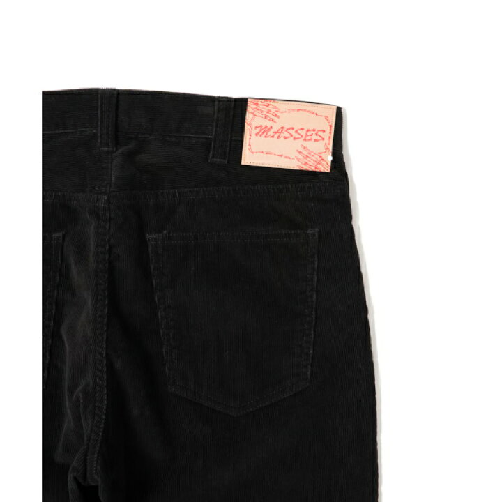 楽天市場】MASSES【マシス】COURDUROY 5P PANTS BLACK (1242018013  