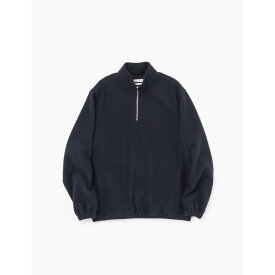 FUJI|フジ BRUSHED WOOL PULLOVER (J025A-MO009-WO) 25AW 25秋冬 新入荷 ハーフジップ プルオーバー ウールモッサ