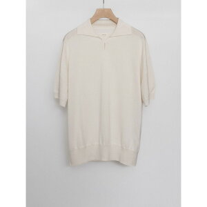 �_�S�i10%OFF�N�[�|���z�z���^ FUJI | �t�W SILK CASHMERE S/S SKIPPER POLO OFF WHITE (JO26-MT006-SI) �V���� �g�b�v�X �j�b�g �V���N �J�V�~�A �V���N�J�V�~�A �V���[�g�X���[�u ���� �X�L�b�p�[ �|�� �X�L�b�p