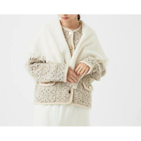 TORRAZZO DONNA 【トラッツォドンナ】 インディアンウールストール　06.O.WHITE (6260-399) 25AW　25秋冬 ストール