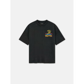 ＼全品5倍＆最大20％OFFクーポン／ AMIRI | アミリ CRYSTAL COBRA OVERSIZED TEE BLACK / 001 (AMJYTE1223) 25AW 25秋冬 Tシャツ 半袖 ショートスリーブ ロゴ コブラ